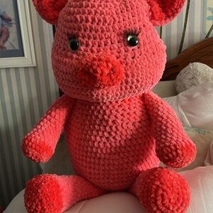 Adorable Pink Plush Pig Toy